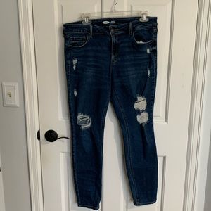 Old Navy Rockstar Super Skinny Mid Rise Jeans size 14R
